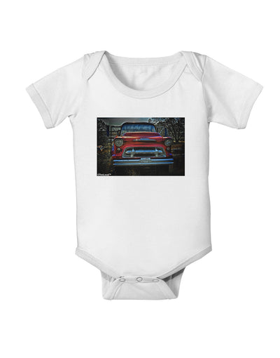 TooLoud Vintage Truck Baby Romper Bodysuit-Baby Romper-TooLoud-White-06-Months-Davson Sales