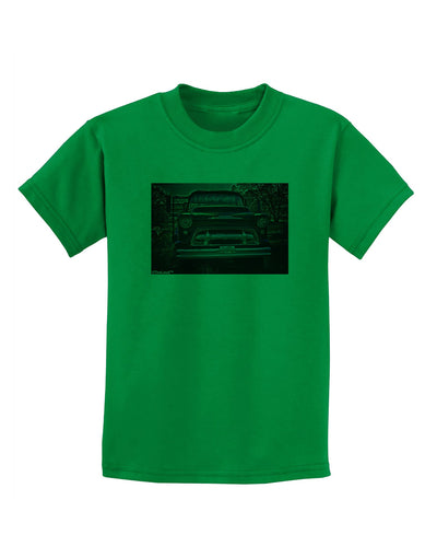 TooLoud Vintage Truck Childrens T-Shirt-Childrens T-Shirt-TooLoud-Kelly-Green-X-Small-Davson Sales