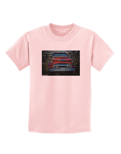 TooLoud Vintage Truck Childrens T-Shirt-Childrens T-Shirt-TooLoud-PalePink-X-Small-Davson Sales