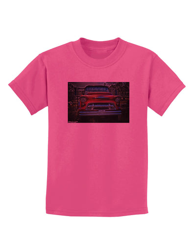 TooLoud Vintage Truck Childrens T-Shirt-Childrens T-Shirt-TooLoud-Sangria-X-Small-Davson Sales