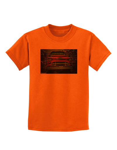 TooLoud Vintage Truck Childrens T-Shirt-Childrens T-Shirt-TooLoud-Orange-X-Small-Davson Sales