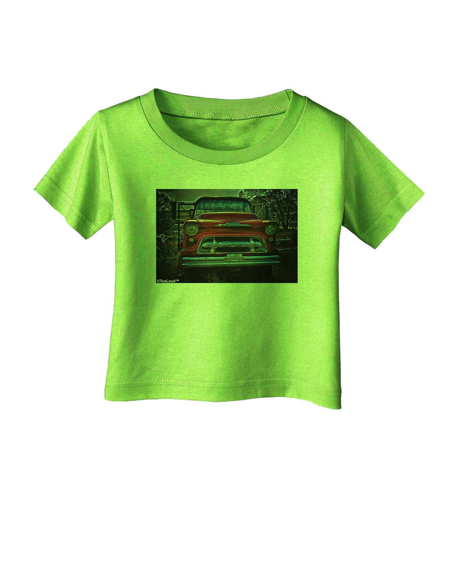 TooLoud Vintage Truck Infant T-Shirt-Infant T-Shirt-TooLoud-Lime-Green-06-Months-Davson Sales