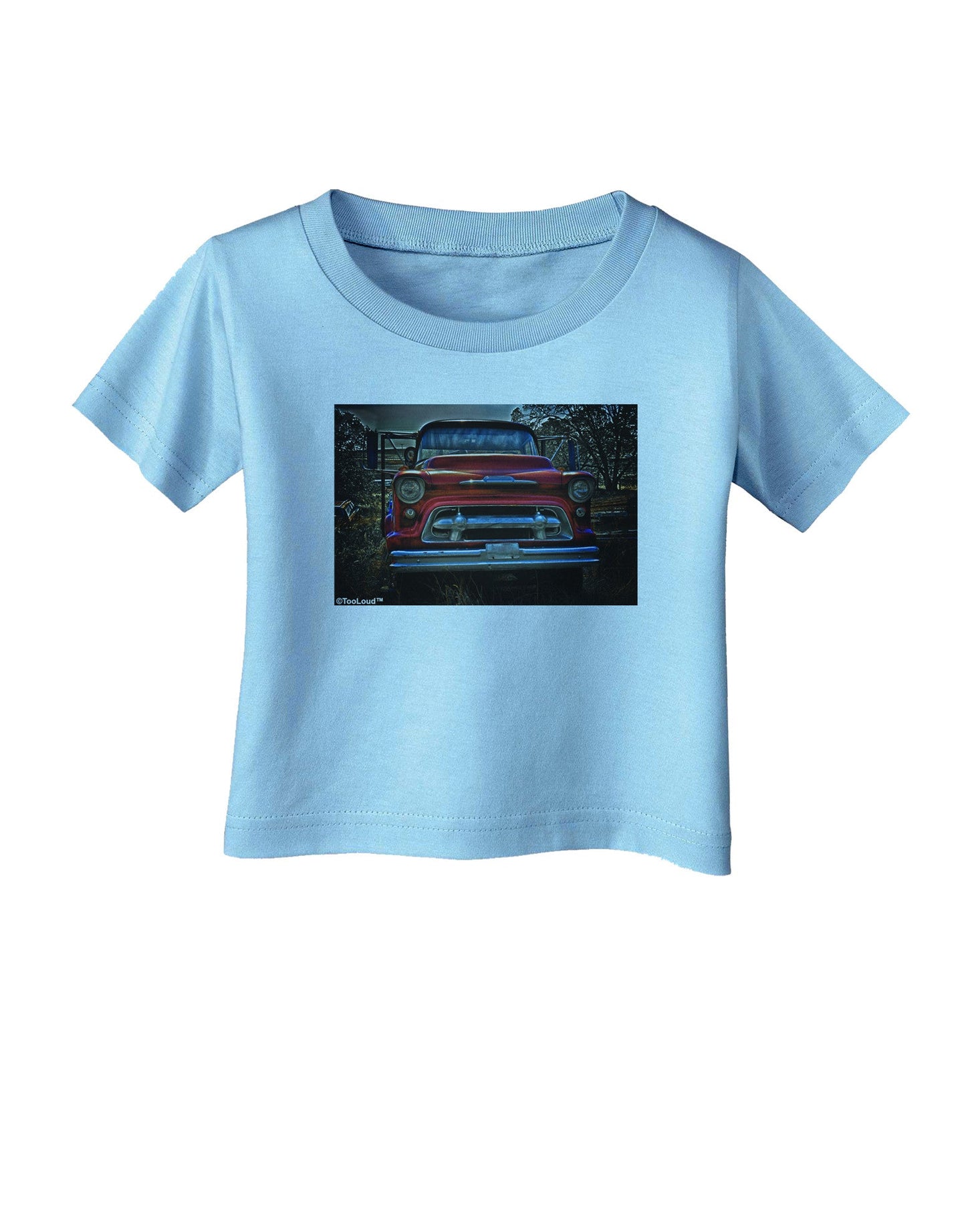 TooLoud Vintage Truck Infant T-Shirt-Infant T-Shirt-TooLoud-Aquatic-Blue-06-Months-Davson Sales