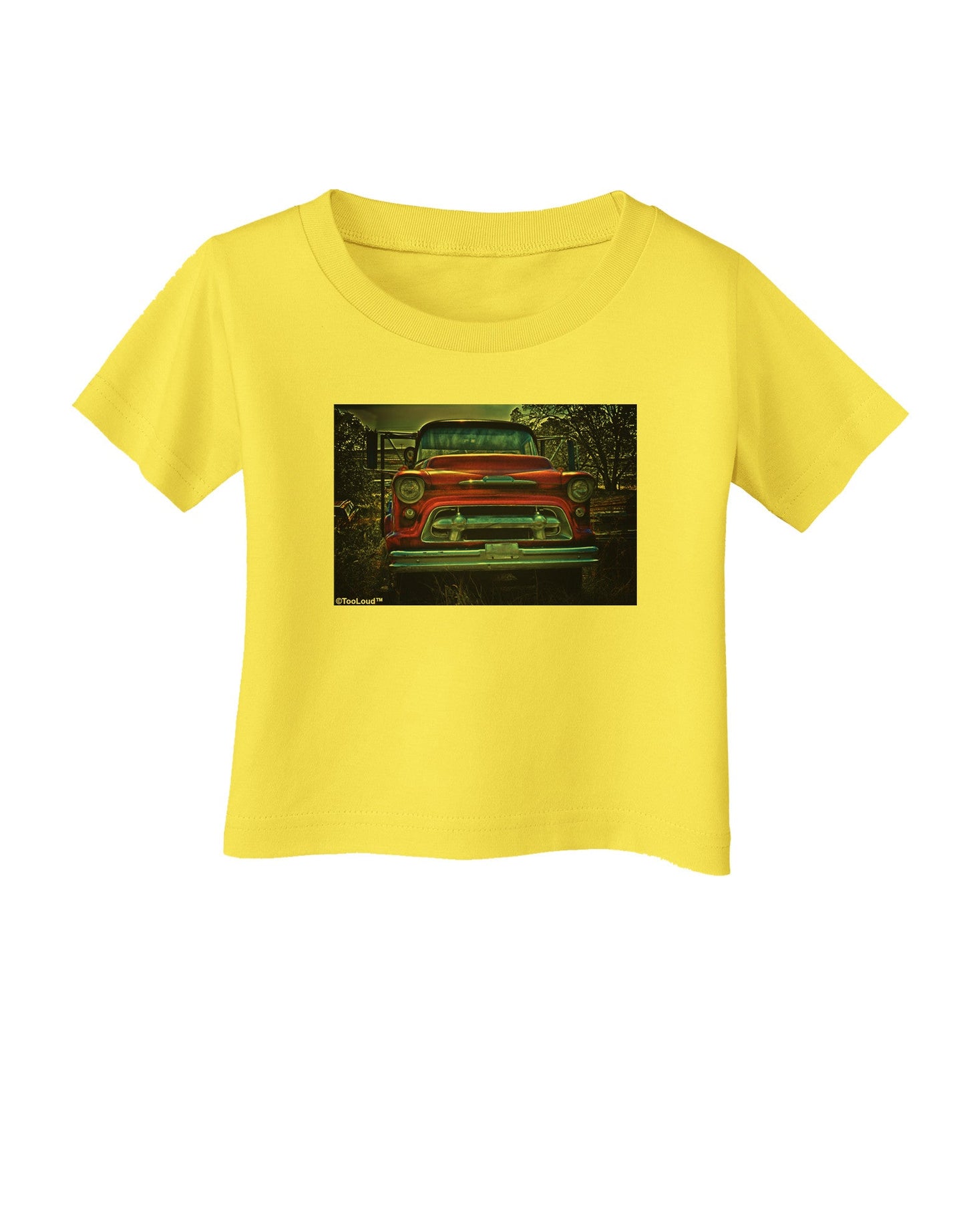 TooLoud Vintage Truck Infant T-Shirt-Infant T-Shirt-TooLoud-Yellow-06-Months-Davson Sales
