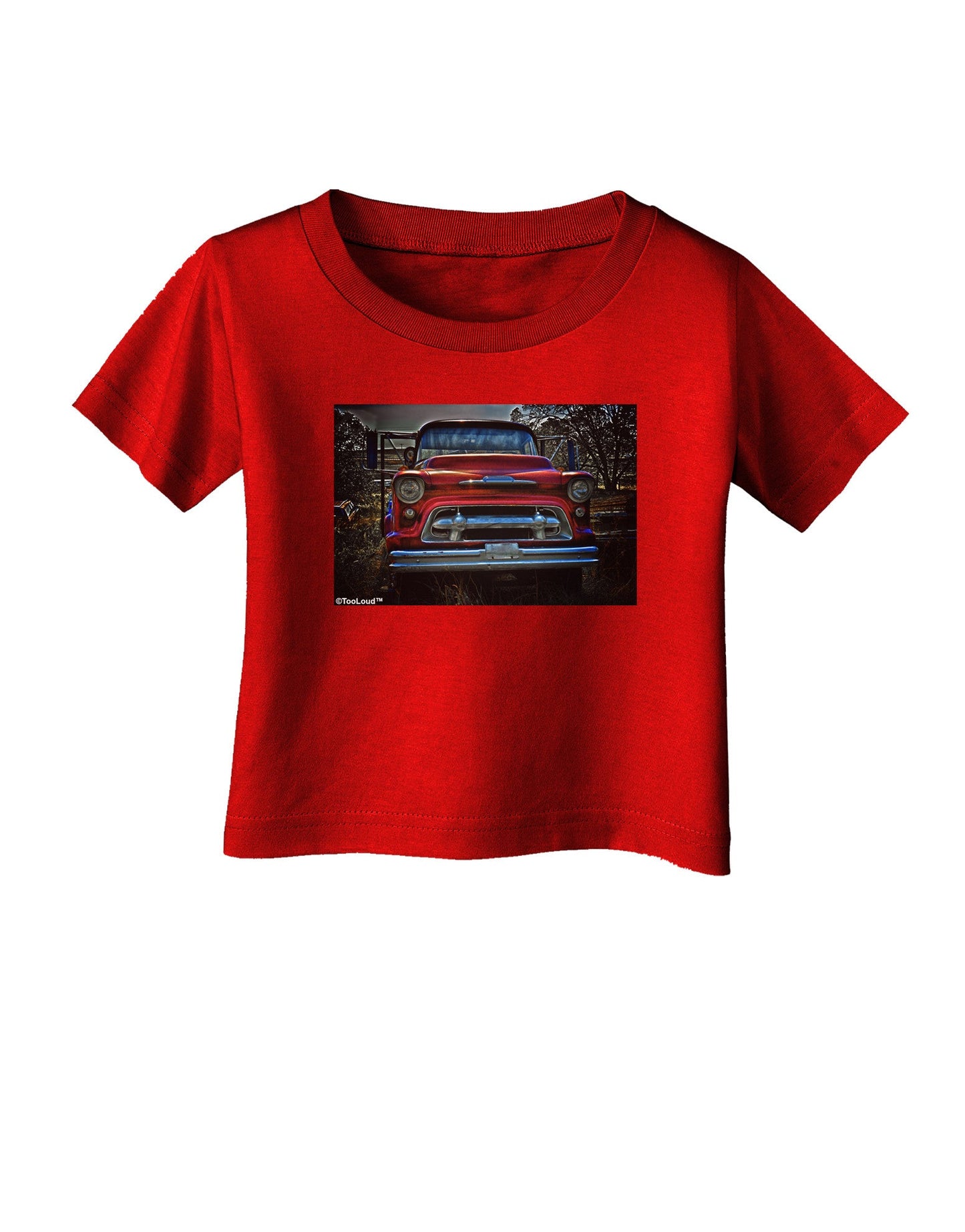 TooLoud Vintage Truck Infant T-Shirt Dark-Infant T-Shirt-TooLoud-Red-06-Months-Davson Sales