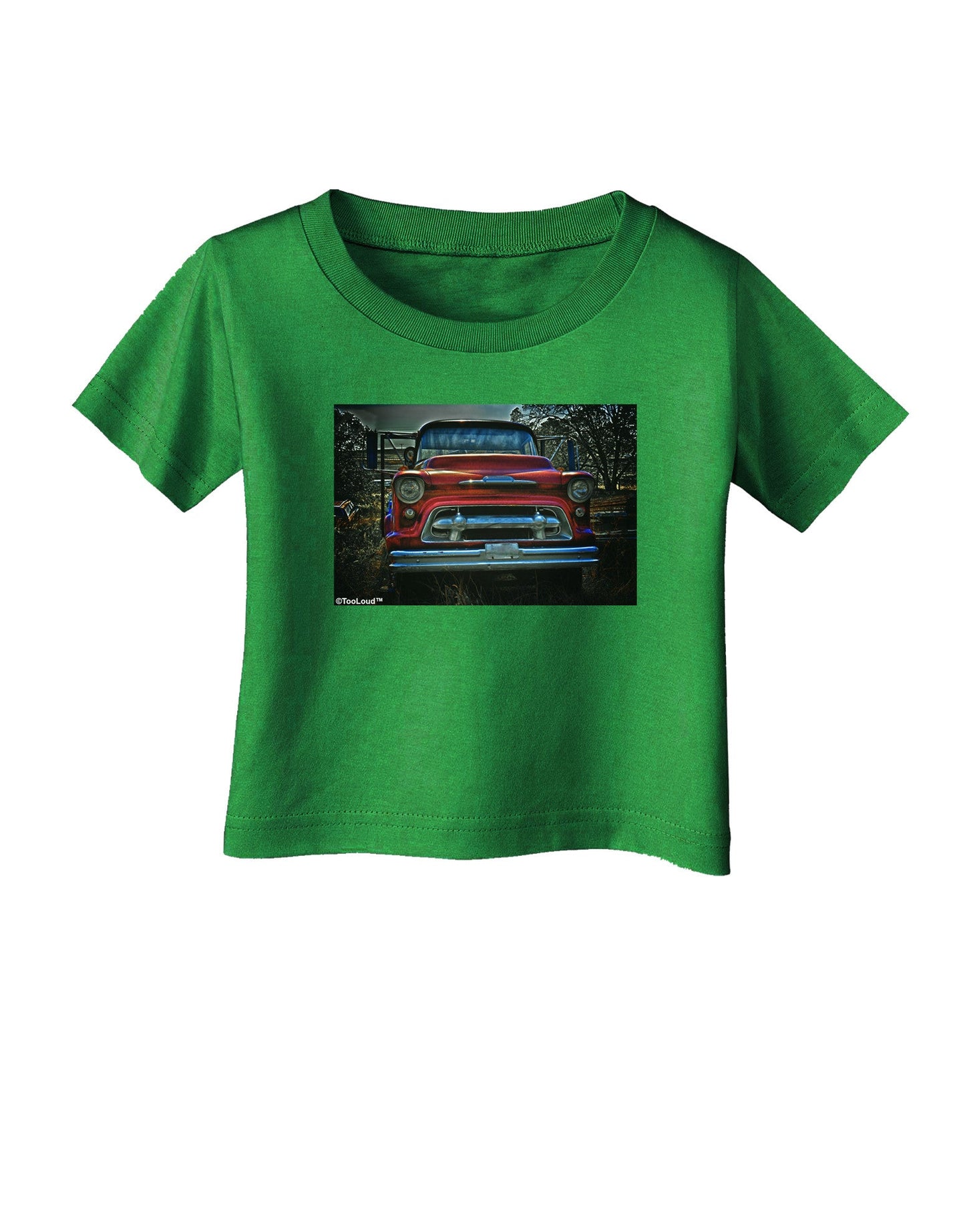 TooLoud Vintage Truck Infant T-Shirt Dark-Infant T-Shirt-TooLoud-Clover-Green-06-Months-Davson Sales