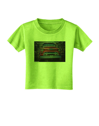 TooLoud Vintage Truck Toddler T-Shirt-Toddler T-Shirt-TooLoud-Lime-Green-2T-Davson Sales