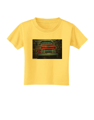 TooLoud Vintage Truck Toddler T-Shirt-Toddler T-Shirt-TooLoud-Yellow-2T-Davson Sales