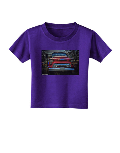 TooLoud Vintage Truck Toddler T-Shirt Dark-Toddler T-Shirt-TooLoud-Purple-2T-Davson Sales