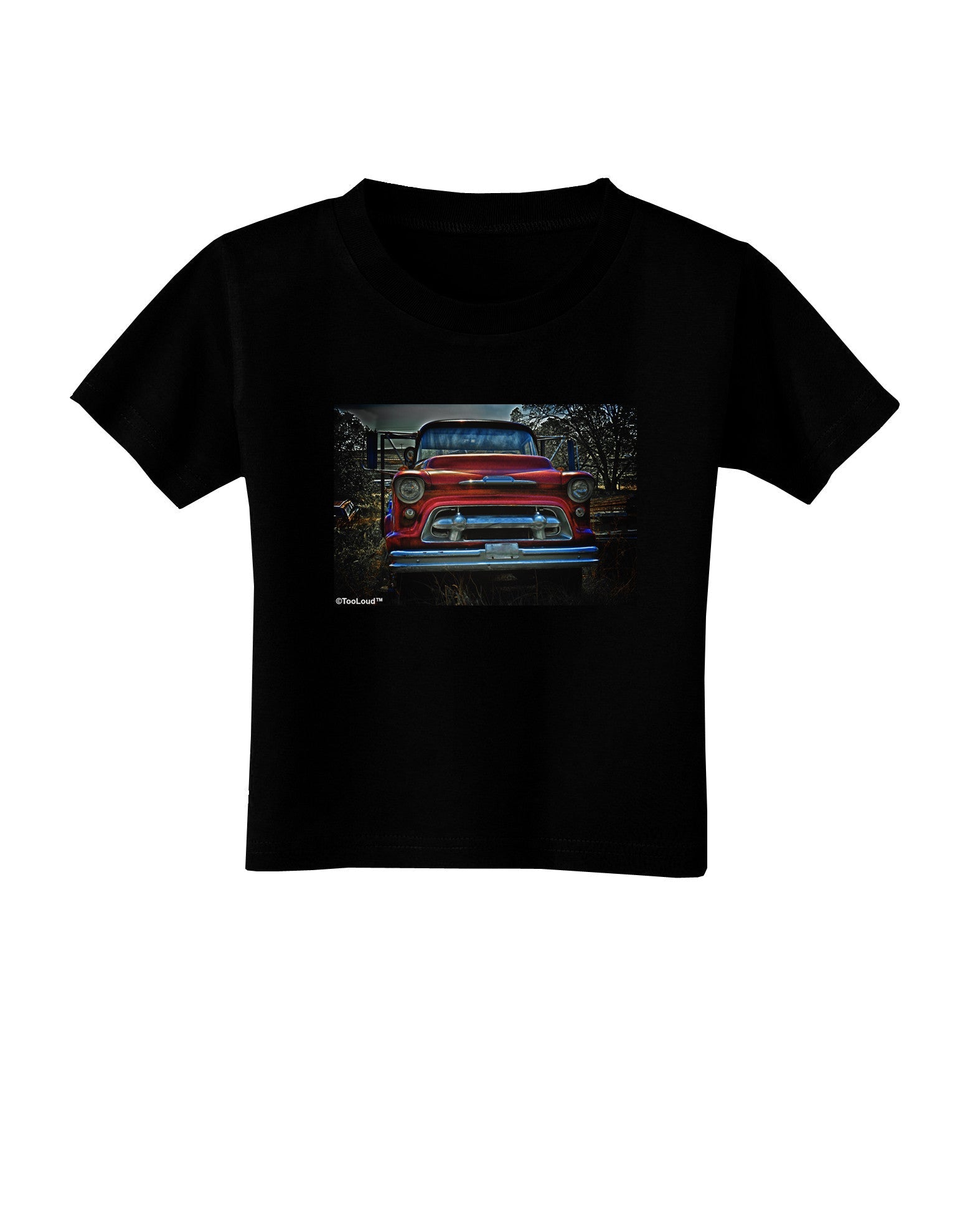 TooLoud Vintage Truck Toddler T-Shirt Dark-Toddler T-Shirt-TooLoud-Black-2T-Davson Sales