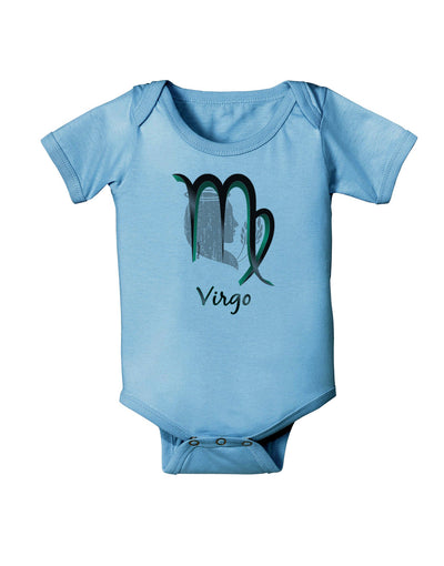 TooLoud Virgo Symbol Baby Romper Bodysuit-Baby Romper-TooLoud-LightBlue-06-Months-Davson Sales