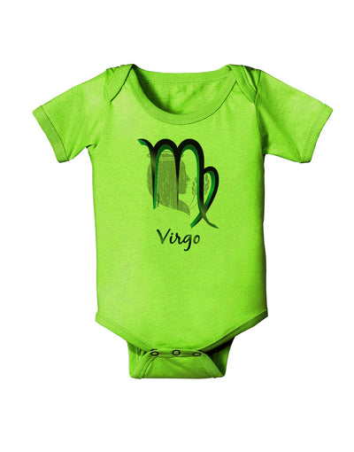 TooLoud Virgo Symbol Baby Romper Bodysuit-Baby Romper-TooLoud-Lime-06-Months-Davson Sales