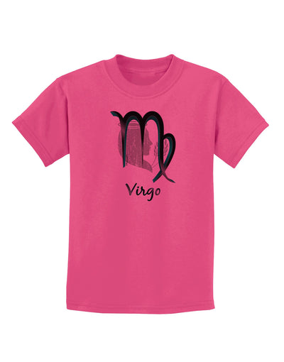 TooLoud Virgo Symbol Childrens T-Shirt-Childrens T-Shirt-TooLoud-Sangria-X-Small-Davson Sales