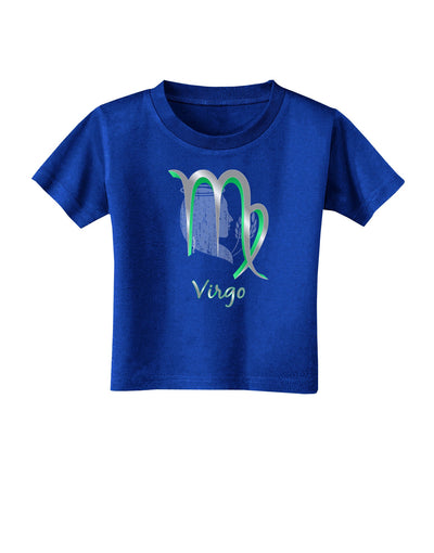 TooLoud Virgo Symbol Toddler T-Shirt Dark-Toddler T-Shirt-TooLoud-Royal-Blue-2T-Davson Sales