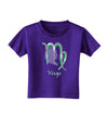 TooLoud Virgo Symbol Toddler T-Shirt Dark-Toddler T-Shirt-TooLoud-Purple-2T-Davson Sales