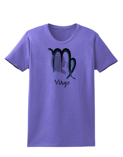 TooLoud Virgo Symbol Womens T-Shirt-Womens T-Shirt-TooLoud-Violet-X-Small-Davson Sales