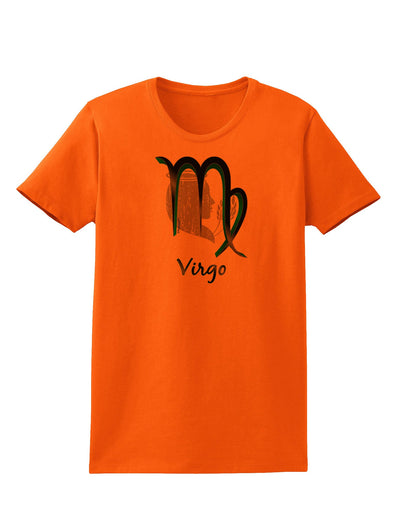 TooLoud Virgo Symbol Womens T-Shirt-Womens T-Shirt-TooLoud-Orange-X-Small-Davson Sales