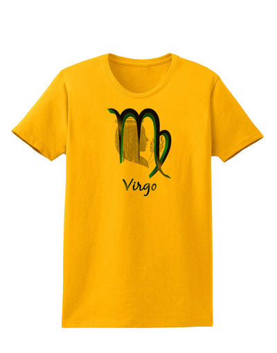 TooLoud Virgo Symbol Womens T-Shirt-Womens T-Shirt-TooLoud-Gold-X-Small-Davson Sales