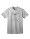 TooLoud Vitruvian Man Drawing Adult T-Shirt-unisex t-shirt-TooLoud-AshGray-Small-Davson Sales