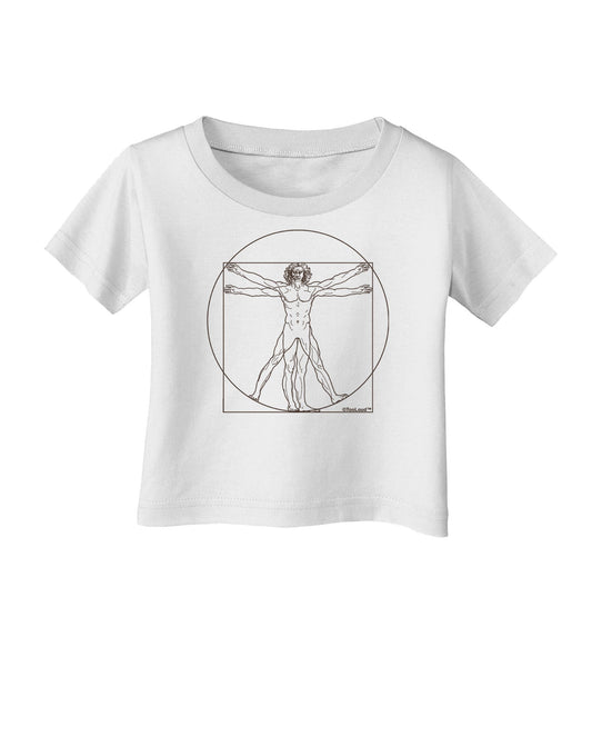 TooLoud Vitruvian Man Drawing Infant T-Shirt-Infant T-Shirt-TooLoud-White-06-Months-Davson Sales