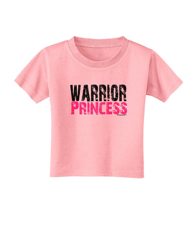 TooLoud Warrior Princess Pink Toddler T-Shirt-Toddler T-Shirt-TooLoud-Candy-Pink-2T-Davson Sales