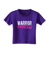 TooLoud Warrior Princess Pink Toddler T-Shirt Dark-Toddler T-Shirt-TooLoud-Purple-2T-Davson Sales