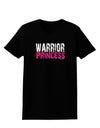 TooLoud Warrior Princess Pink Womens Dark T-Shirt-TooLoud-Black-X-Small-Davson Sales