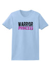 TooLoud Warrior Princess Pink Womens T-Shirt-Womens T-Shirt-TooLoud-Light-Blue-X-Small-Davson Sales