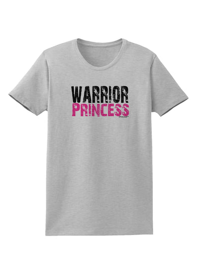 TooLoud Warrior Princess Pink Womens T-Shirt-Womens T-Shirt-TooLoud-AshGray-X-Small-Davson Sales