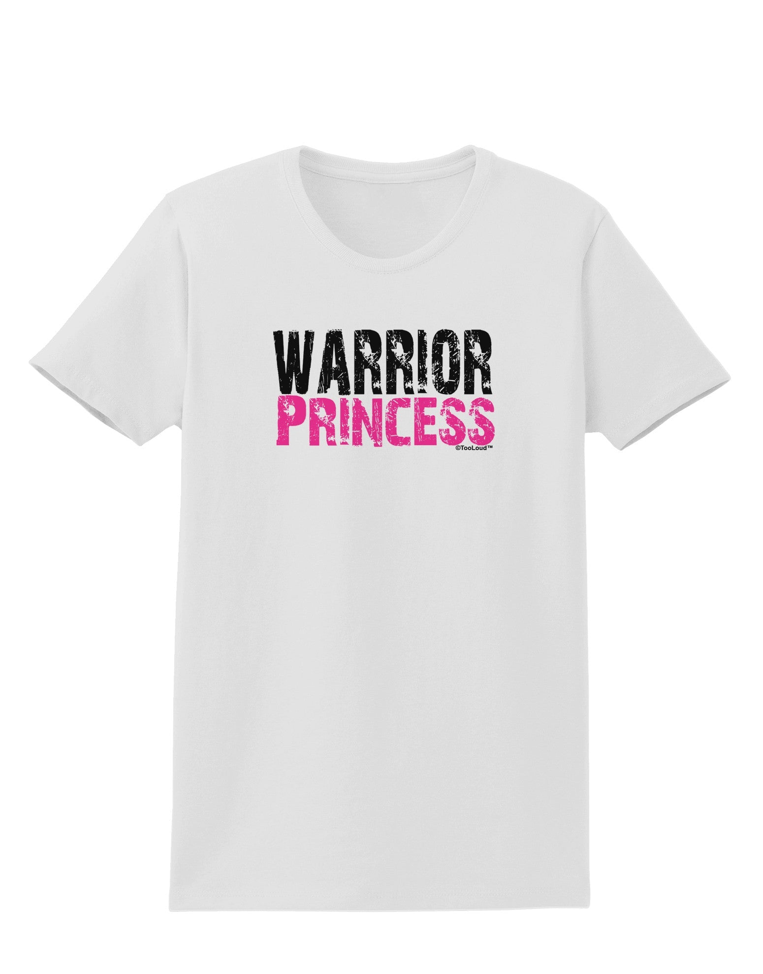 TooLoud Warrior Princess Pink Womens T-Shirt-Womens T-Shirt-TooLoud-White-X-Small-Davson Sales