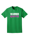TooLoud Warrior Queen Pink Script Adult Dark T-Shirt-Mens T-Shirt-TooLoud-Kelly-Green-Small-Davson Sales