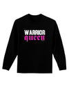 TooLoud Warrior Queen Pink Script Adult Long Sleeve Dark T-Shirt-TooLoud-Black-Small-Davson Sales