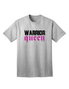 TooLoud Warrior Queen Pink Script Adult T-Shirt-Mens T-Shirt-TooLoud-AshGray-Small-Davson Sales