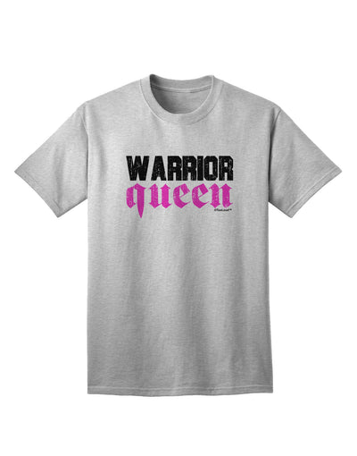 TooLoud Warrior Queen Pink Script Adult T-Shirt-Mens T-Shirt-TooLoud-AshGray-Small-Davson Sales