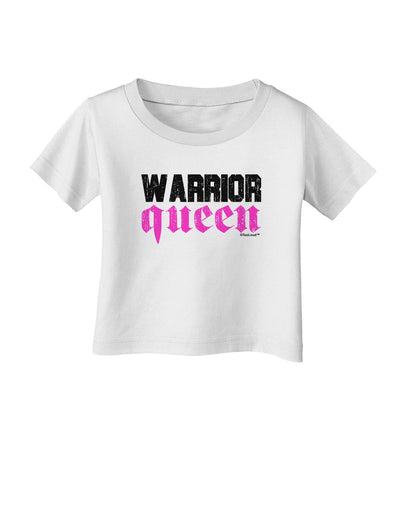 TooLoud Warrior Queen Pink Script Infant T-Shirt-Infant T-Shirt-TooLoud-White-06-Months-Davson Sales