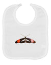 TooLoud Watercolor Butterfly Black Baby Bib