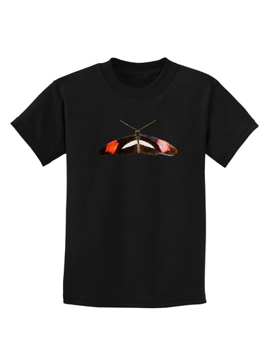 TooLoud Watercolor Butterfly Black Childrens Dark T-Shirt-Childrens T-Shirt-TooLoud-Black-X-Small-Davson Sales