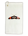 TooLoud Watercolor Butterfly Black Micro Terry Gromet Golf Towel 11&#x22;x19-Golf Towel-TooLoud-White-Davson Sales