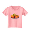 TooLoud Watercolor Fruit Bowl 1 Toddler T-Shirt-Toddler T-Shirt-TooLoud-Candy-Pink-2T-Davson Sales