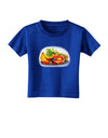 TooLoud Watercolor Fruit Bowl 1 Toddler T-Shirt Dark-Toddler T-Shirt-TooLoud-Royal-Blue-2T-Davson Sales