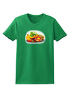 TooLoud Watercolor Fruit Bowl 1 Womens Dark T-Shirt-TooLoud-Kelly-Green-X-Small-Davson Sales