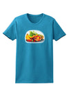 TooLoud Watercolor Fruit Bowl 1 Womens Dark T-Shirt-TooLoud-Turquoise-X-Small-Davson Sales