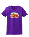 TooLoud Watercolor Fruit Bowl 1 Womens Dark T-Shirt-TooLoud-Purple-X-Small-Davson Sales