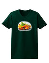 TooLoud Watercolor Fruit Bowl 1 Womens Dark T-Shirt-TooLoud-Forest-Green-Small-Davson Sales