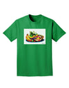 TooLoud Watercolor Fruit Bowl 3 Adult Dark T-Shirt-Mens T-Shirt-TooLoud-Kelly-Green-Small-Davson Sales