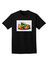 TooLoud Watercolor Fruit Bowl 3 Adult Dark T-Shirt-Mens T-Shirt-TooLoud-Black-Small-Davson Sales