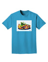 TooLoud Watercolor Fruit Bowl 3 Adult Dark T-Shirt-Mens T-Shirt-TooLoud-Turquoise-Small-Davson Sales