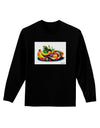 TooLoud Watercolor Fruit Bowl 3 Adult Long Sleeve Dark T-Shirt-TooLoud-Black-Small-Davson Sales