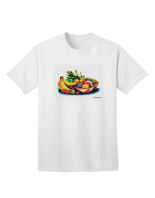 TooLoud Watercolor Fruit Bowl 3 Adult T-Shirt-Mens T-Shirt-TooLoud-White-Small-Davson Sales