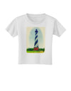 TooLoud Watercolor Lighthouse 1 Toddler T-Shirt-Toddler T-Shirt-TooLoud-White-2T-Davson Sales